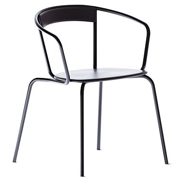 Minimalist Ike Chair: Sleek Comfort 3D model image 1 