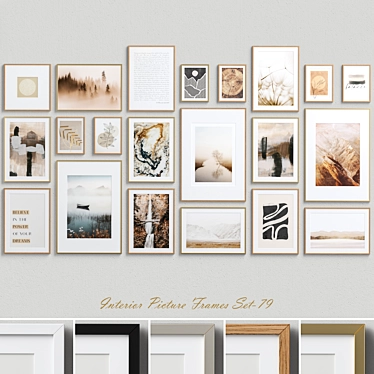 Contemporary Neutral Picture Frames-79 3D model image 1 