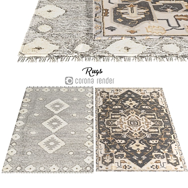 Elegant Carpets: Stylish and Durable 3D model image 1 