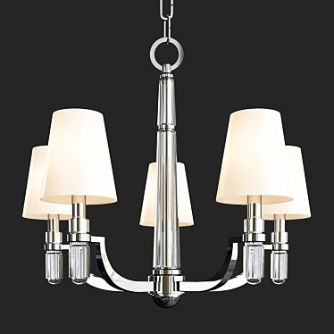 Elegant Dayton Chandelier 3D model image 1 