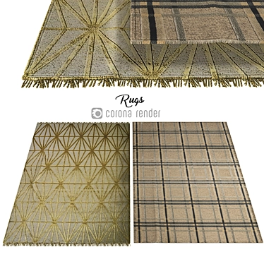 Luxury Velvet Carpets 3D model image 1 