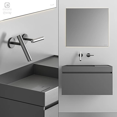 Elevate Your Bathroom with Falper Quattro Zero 3D model image 1 