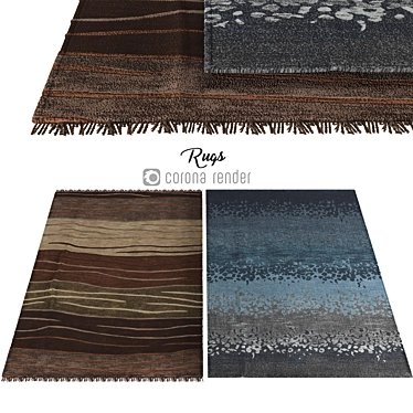 Elegant Rugs: 280 336 Polys 3D model image 1 