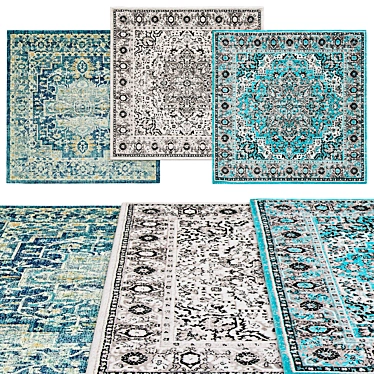 Square Rugs | Unique Loom: Various Sizes 3D model image 1 