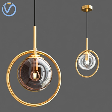 Elegant Sphere Chandelier 3D model image 1 