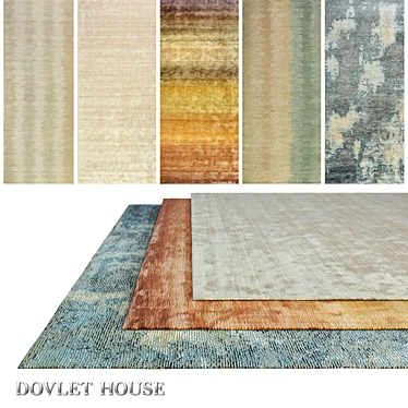 Luxurious Carpets Set: DOVLET HOUSE 5 Pieces 3D model image 1 