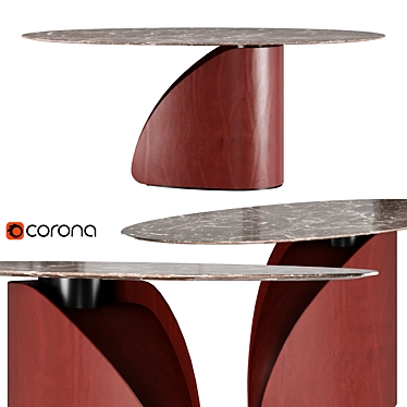 Ditre Italia CENTRAL PARK | Stylish Sculptural Table 3D model image 1 