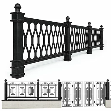 Wrought iron fences - Set 1