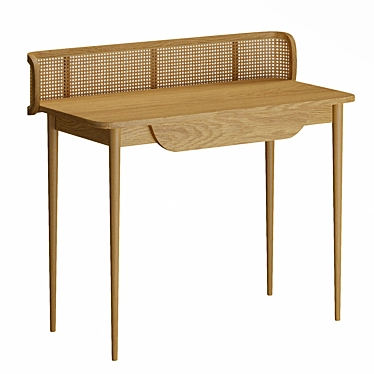 Buisseau Woven Writing Desk 3D model image 1 