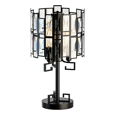 Elegant Crystal Table Lamp 3D model image 1 