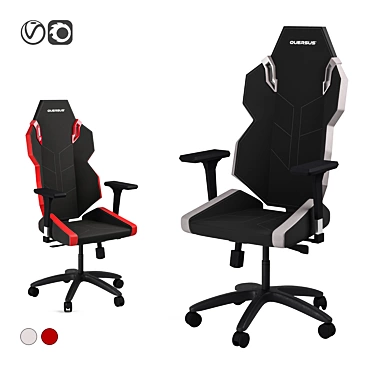 Sporty Gaming Chair: Quersus Evos 3D model image 1 