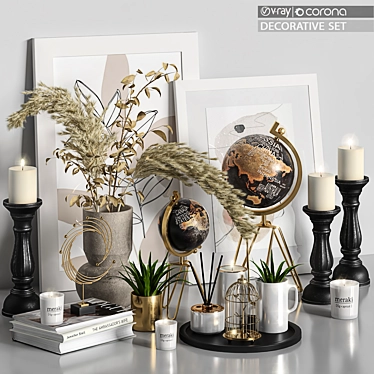 Elegant Decor Set 2015 3D model image 1 