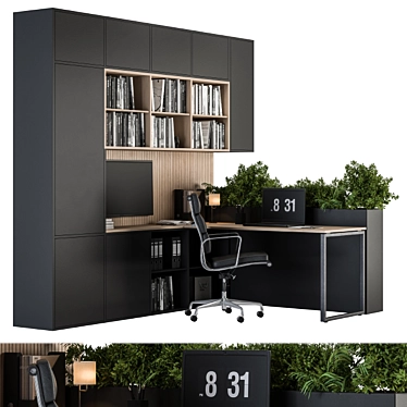 Efficient Office Furniture Set 23 3D model image 1 