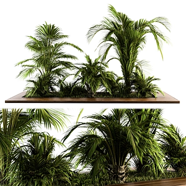 Tropical Garden Set - Outdoor Bliss! 3D model image 1 