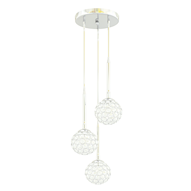 Micaela 3 Crystal Pendant Light 3D model image 1 