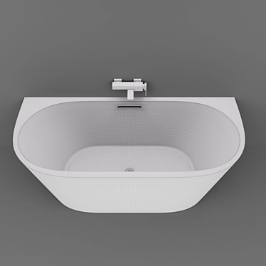 ABBER AB9216 Wall-mounted Bath 3D model image 1 