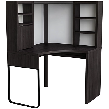 Modern Corner Desk with Storage - Micke 3D model image 1 