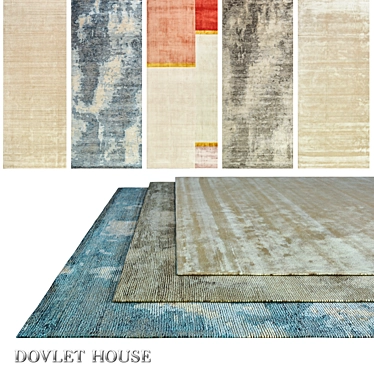 DOVLET HOUSE 5-Piece Carpets Collection 3D model image 1 