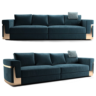 Luxurious Fendi Casa Ray Sofa 3D model image 1 