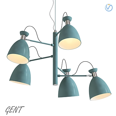 Sleek Designer Gent Lamp 3D model image 1 