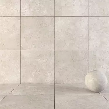 Silver Hyper Floor Tile 120x120cm 3D model image 1 