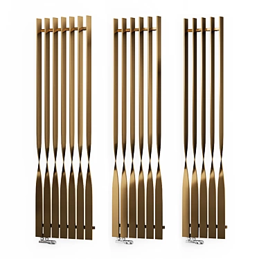 Terma Cyklon V Designer Vertical Radiator 3D model image 1 