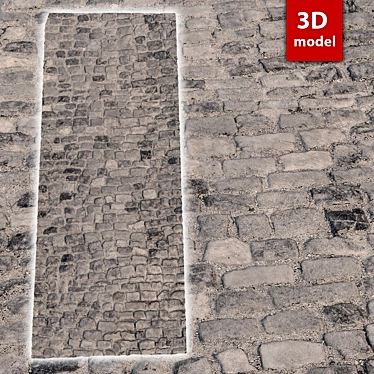 Title: High-Res 8K Paving Stone 3D model image 1 