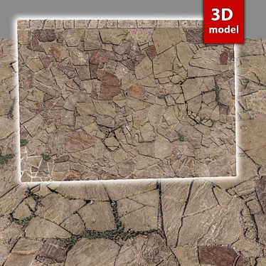 High-Quality 3D Paving Stone 3D model image 1 