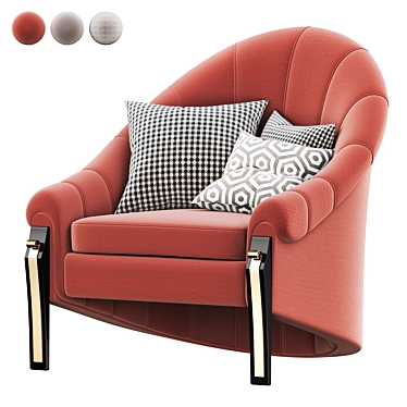 Contemporary Nausicaa Armchair 3D model image 1 