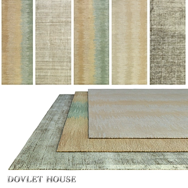 Title: Luxury Carpets Set - DOVLET HOUSE Collection 3D model image 1 