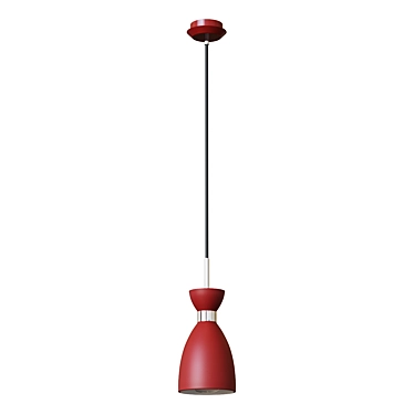 Vintage Red Chandelier 3D model image 1 