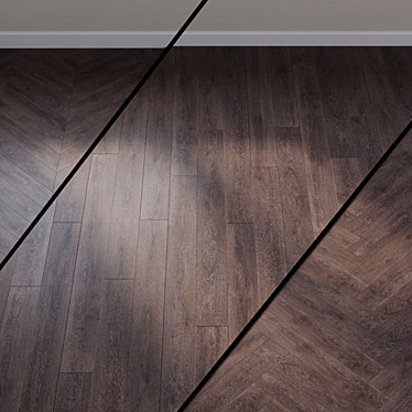 Mansard Oak Laminate: Elegant & Durable 3D model image 1 