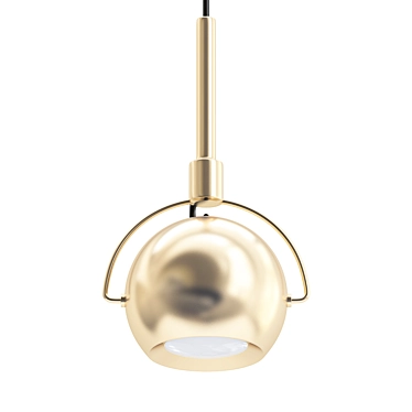 Modern Sphere Pendant Light 3D model image 1 