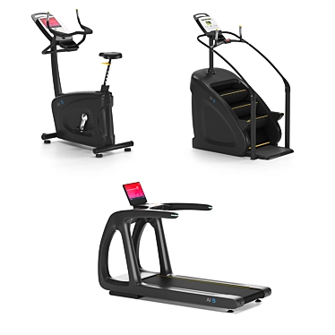 AnyFit Fitness Equipment: Al-5R Treadmill | Al-5V Exercise Bike | LED S-3 Stair Climber 3D model image 1 