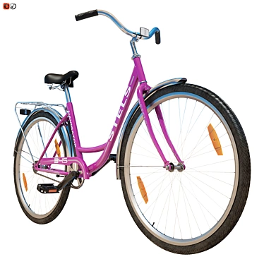 - Title: Stealth Lilac Ladies' Bike 3D model image 1 