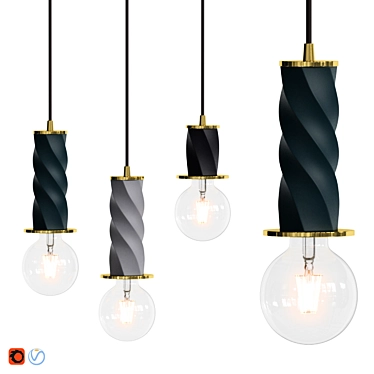 Modern Minimalist Bon Lamp 3D model image 1 