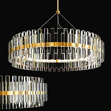 Glamourous Phoebe Crystal Chandelier 3D model image 1 