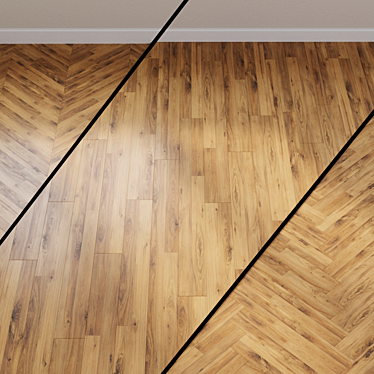 Title: Golden State Hickory Laminate 3D model image 1 