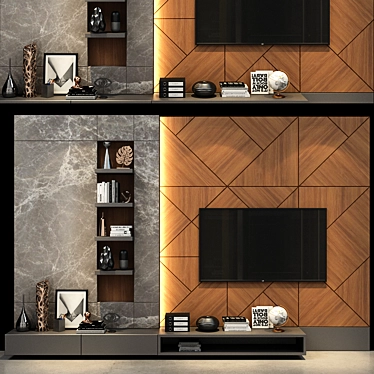 Elegant Cabinet Furniture 0114 3D model image 1 