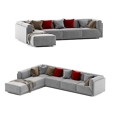 Bacon Bliss Modular Sofa 3D model image 1 