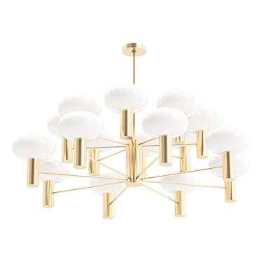 Elegant Bentley Chandelier: Illuminate Your Space 3D model image 1 