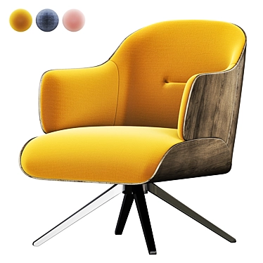 Elegant Kensington Armchair: Classic Design, Premium Quality 3D model image 1 