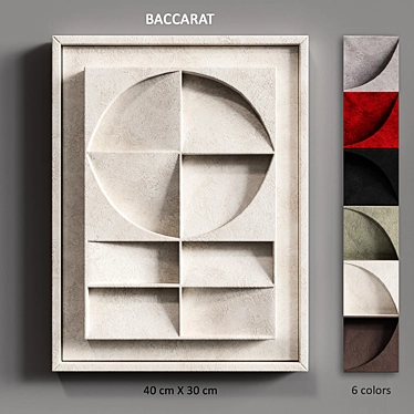 BACCARAT Relief Wall Art - Illuminating Shadows 3D model image 1 