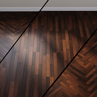 Mangona 2-Plank Laminate Flooring 3D model image 1 