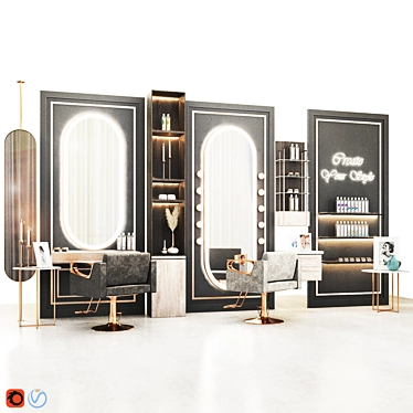 Elegant Beauty Salon - 2015 Design 3D model image 1 