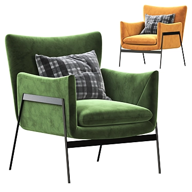 Alecto Armchair: Modern Elegance for Your Space 3D model image 1 