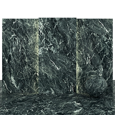 Alps Green Marble: 6 Texture Slabs & Tiles 3D model image 1 