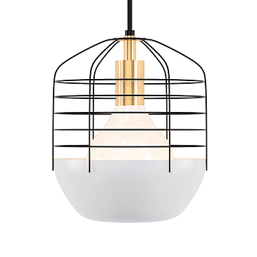 Sleek Bluff City Pendant 3D model image 1 