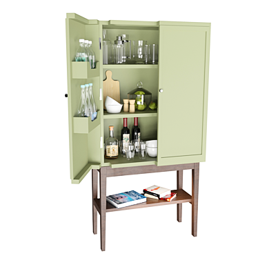 Kitchen cabinet with filling