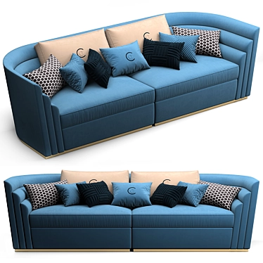 Elegant Theater Carpanelli Sofa 3D model image 1 